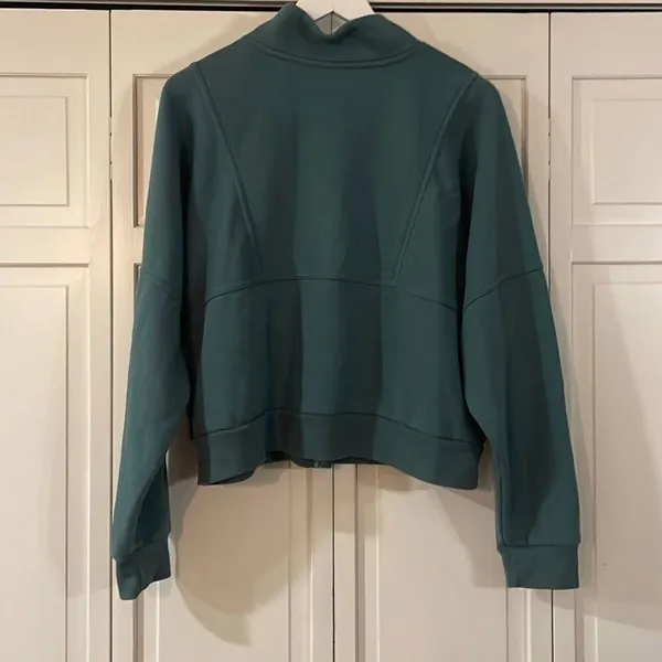 Universal thread green quarter zip pullover sweater crop XXL - Image 6