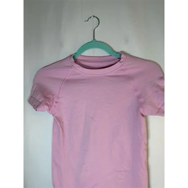 Unbranded T-Shirt Womens Size M Pink Seamless Athletic Crew Neck Short - Image 2