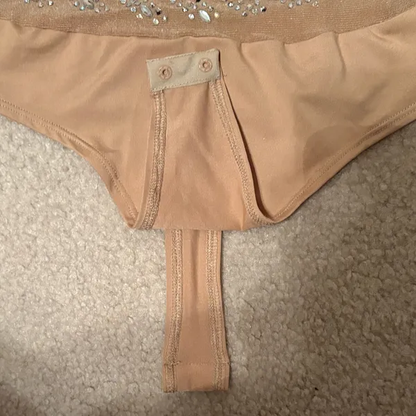 Windsor Sequin Bodysuit - tan - Image 2