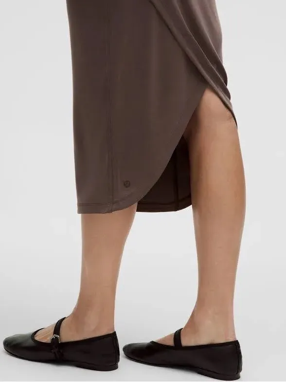 Lululemon Maxi Skirt brown XL plus size summer casual minimalist old money corpc - Image 3