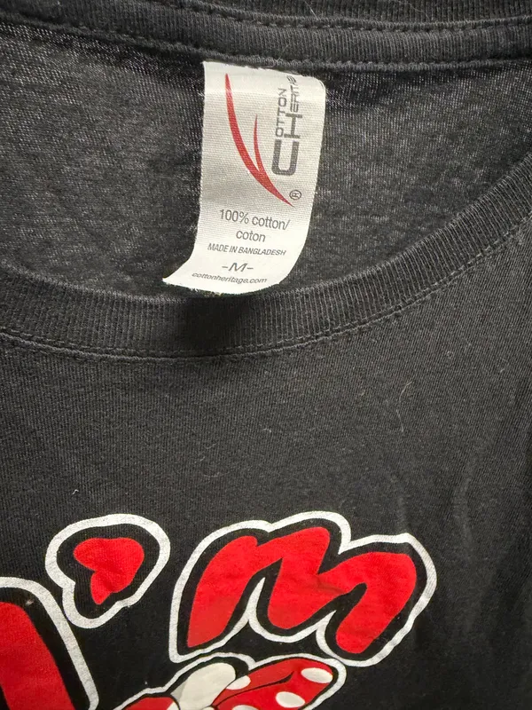 I'm His Graphic T-Shirt - Black & Red - Image 3