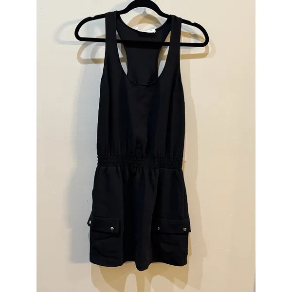 Amanda Uprichard Cargo Dress Black‎ Size P Black Athlesiure Casual - Image 2
