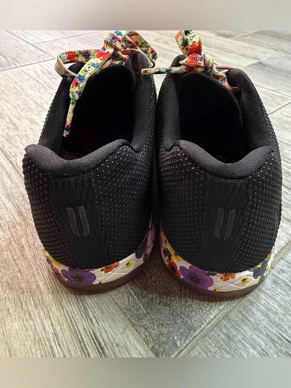 NOBULL Black/Floral Colorful Cross Trainer Training Shoes. Men's 10.5 Women's 12 - Image 3