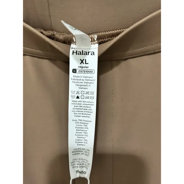 NEW Halara Flex Women's High Waisted Side Pocket Trousers Pants XL Beige - Image 8