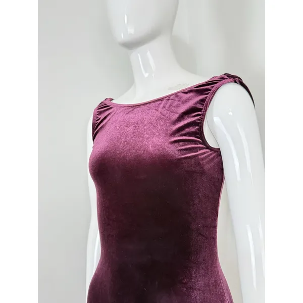Weissman Adult Small Velvet Dance Costume Leotard Dress Ballet Aerial Skating - Image 6