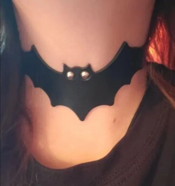 Vampire Bat Chocker Black Halloween New - Image 7