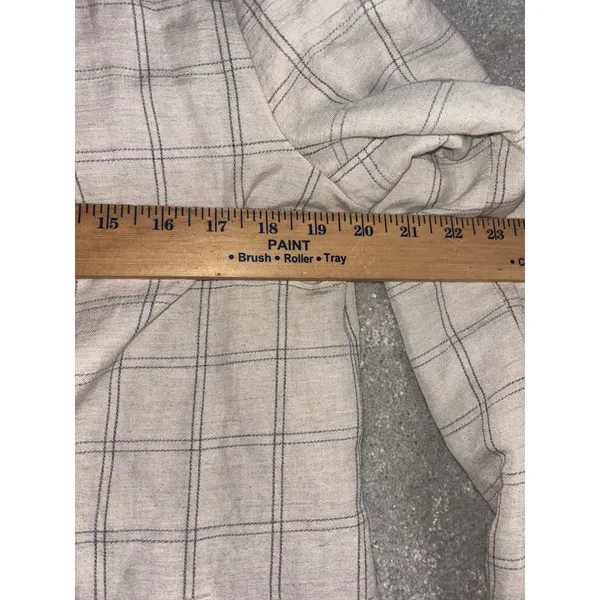 Madewell Dorset Blazer Windowpane Size S Minimalist‎ Oversized Linen - Image 10