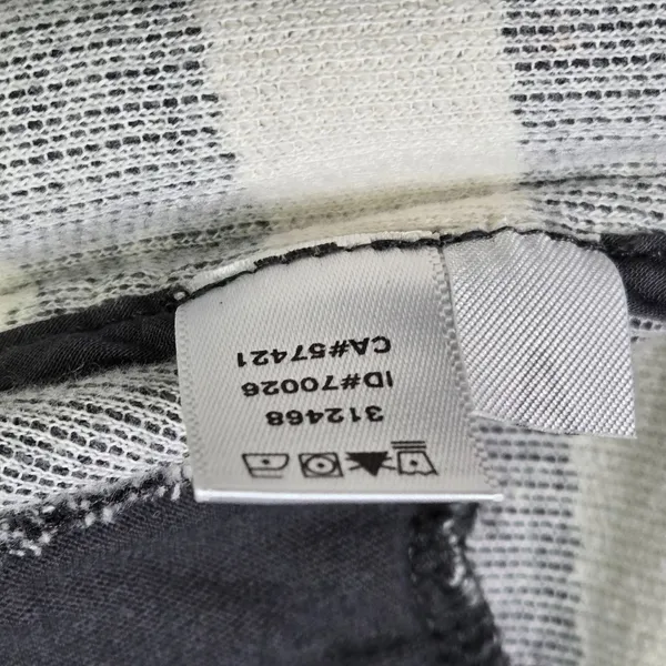 Ann Taylor LOFT‎ Women XS Striped Cotton Knit Blazer Jacket Gray White 312468 - Image 5