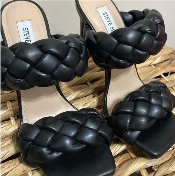 🆕 “Kenley” Steve Madden Elegant Black Braided Heels! Elegant black braided heels by Steve Madden! - Image 4