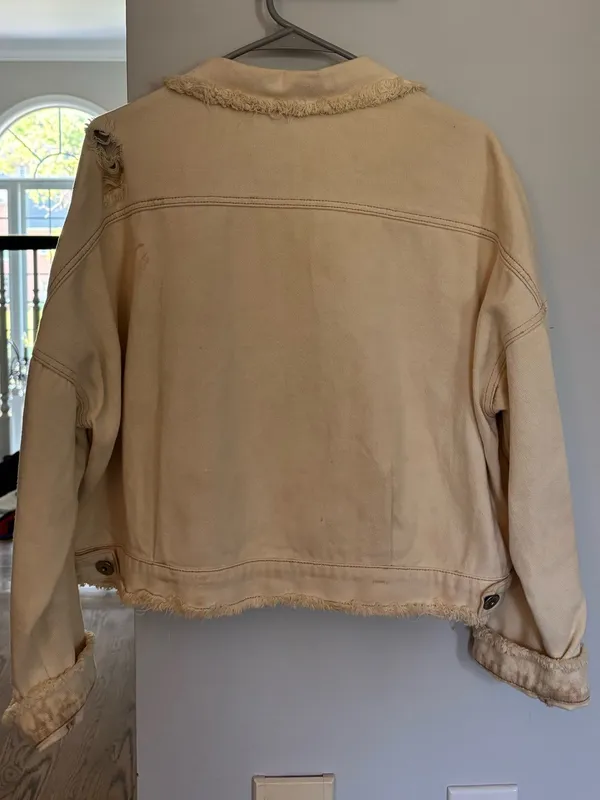 POL Cream Jean Jacket - Image 2
