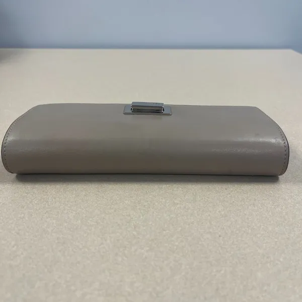 FENDI Peekaboo Leather Continental Wallet w/Turnlock - Greige - Preowned - Image 13