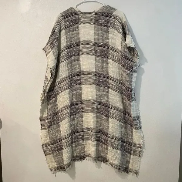 Free People Open Front Striped Kimono Cardigan One Size Boho Festival - Image 3