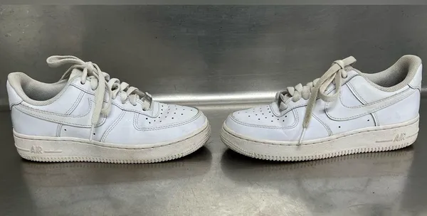 Nike Air Force 1 Low Shoes Womens White Sneakers - Size 5.5 - VGUC - Image 5