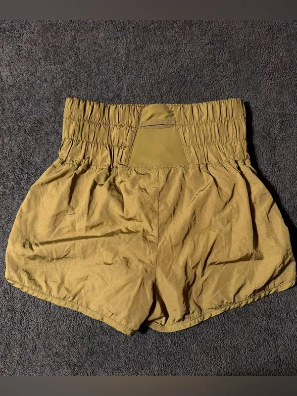 Free People Movement ~ Size S ~ Army Green The Way Home High Waisted Shorts - Image 5