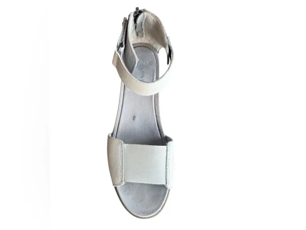 Sorel Womens Leather Gray Wedge Sandals Size 8.5 - Image 9