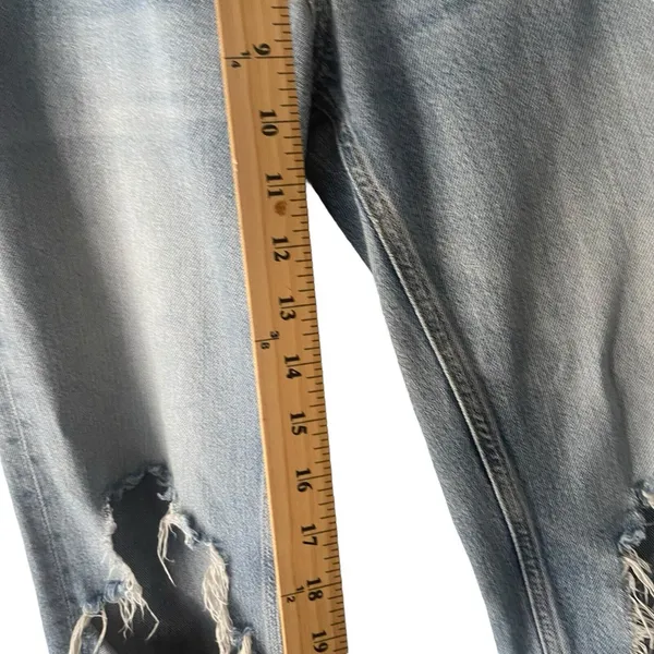 Free People We The Free Women's Size‎ 26 Baggy Distressed Maggie Boyfriend Jeans - Image 10