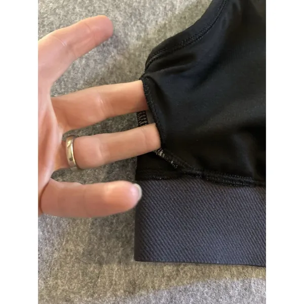 Victoria's Secret VS Pink Ultimate Scoop Sports Bra Black Gray Logo M, Gym Yoga Pilates Run - Image 5