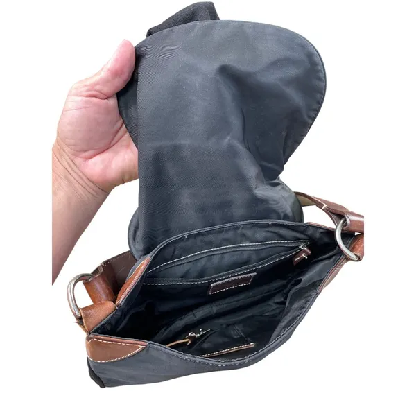 Dooney Bourke womans Black Brown Canvas Leather Handbag SKU 8761 - Image 14