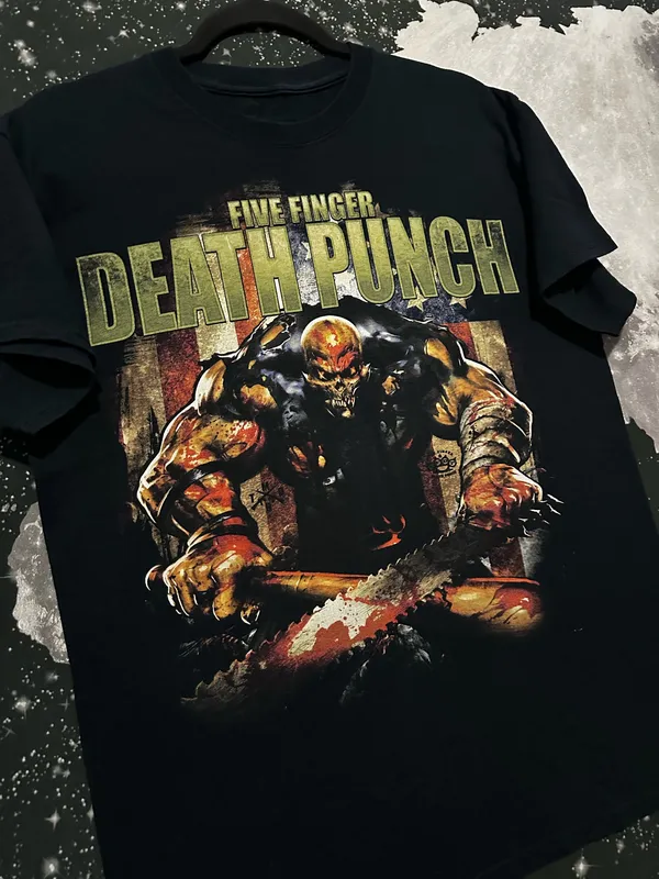 Five Finger Death Punch Got Your Six Graphic Shirt - Image 3