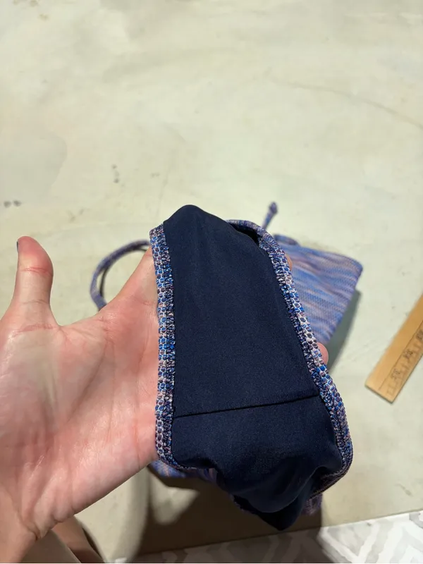 Aerie Purple blue Tie-Shoulder One-Piece cheeky Swimsuit medium - Image 7