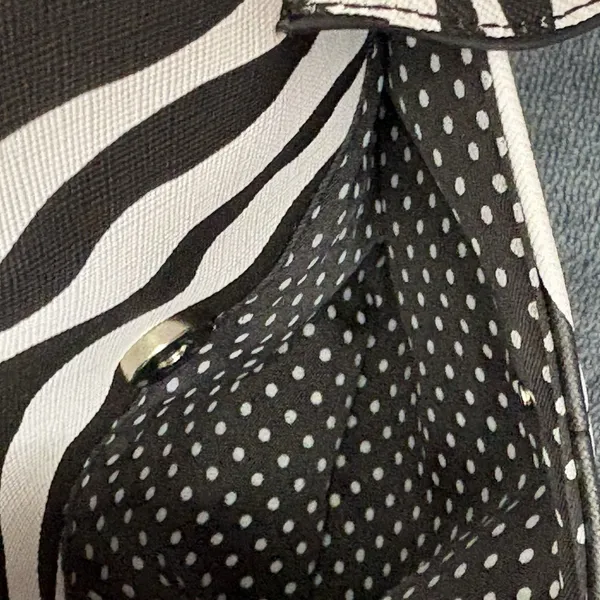 Olivia & Kate Zebra Striped Dumpling Bag - Image 5
