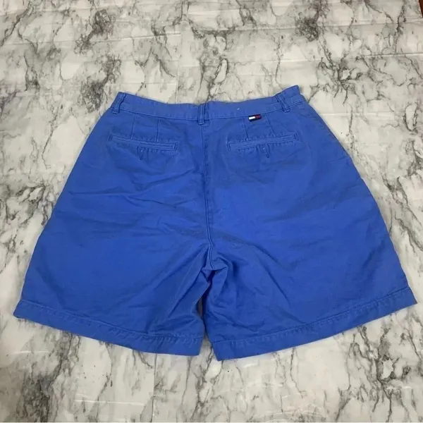 Tommy Hilfiger Vintage 100% Cotton Womens Blue Shorts size 10 90s retro - Image 4