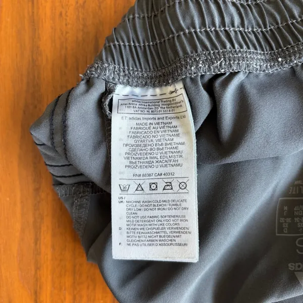 Adidas Running Shorts XS Gray Athletic Gym Y2K Activewear Workout Athleisure - Image 9