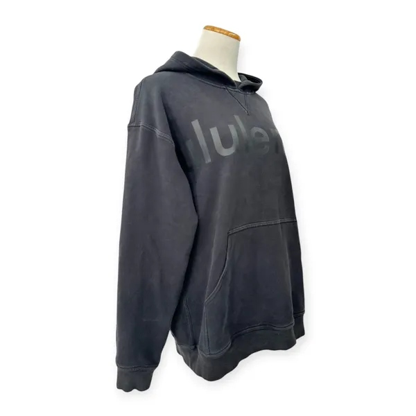 Lululemon | 10 | All Yours Hoodie *Graphic Black on Black Logo Sweatshirt W3DLTS - Image 5