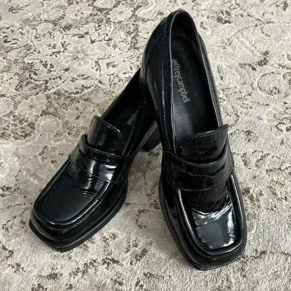 Jeffrey Campbell Dressy Patent Leather Loafers🖤🖤 - Image 3