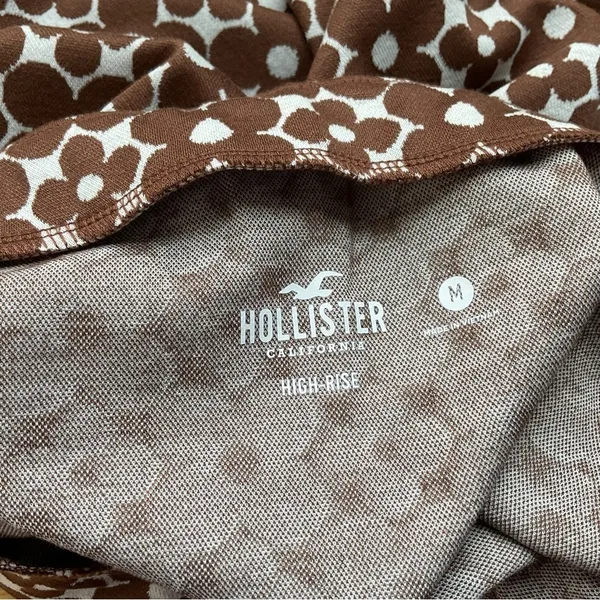 Hollister High Rise Brown‎ Floral Mini Skirt Size Medium - Image 6