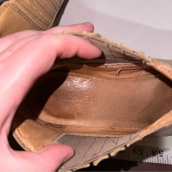 Madewell Spencer Taupe Chelsea Slip On Leather Ankle Boots Size‎ 8.5 - Image 8