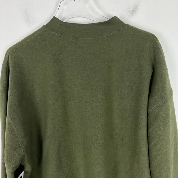 NWT Abound Brushed Knit Mock Neck Fleece Pullover in Olive Night Green Size XL - Image 9