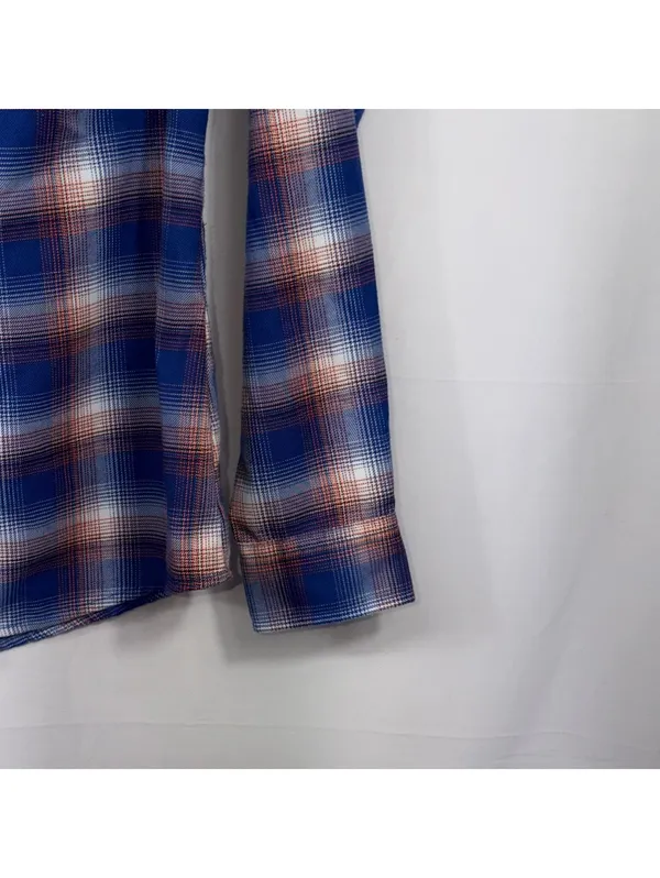 Dixxon The Great One 13 Women’s M Blue Plaid Flannel - Image 5