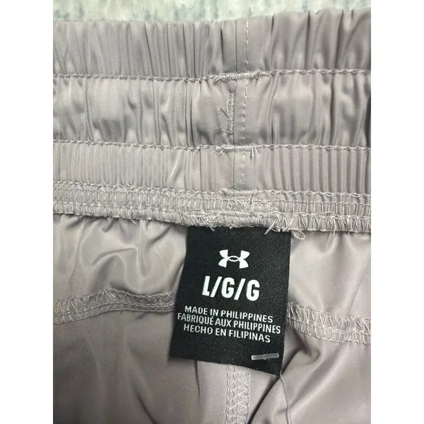 Under Armour Womens Unstoppable Wvn Sheen Cargo‎ Pants Mauve 1389672 Size Large - Image 3