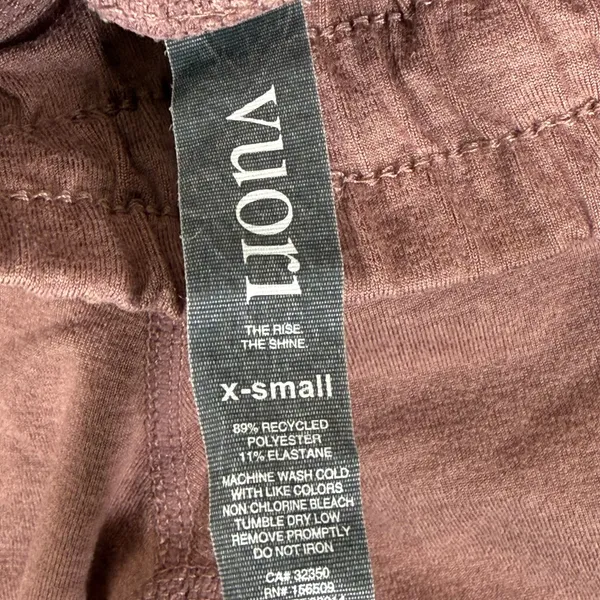 Vuori‎ Performance Jogger Dusty Rose Mauve Heathered XS VW303 Athleisure Pants - Image 2