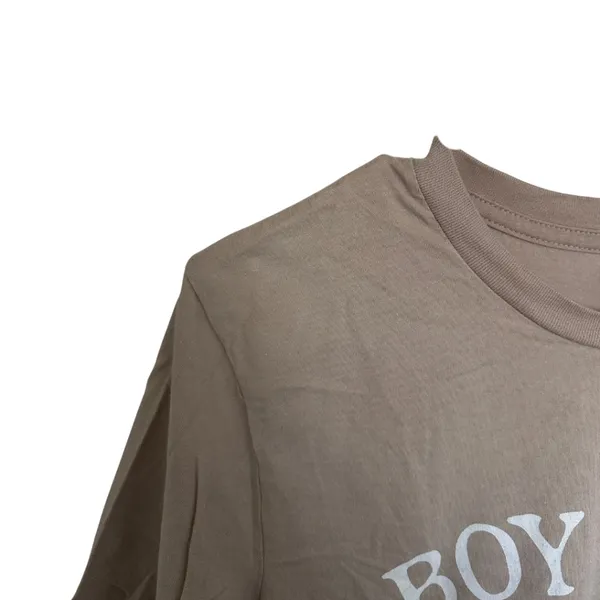 Boy Mama Tan Graphic T-Shirt (Size Medium) - Image 3
