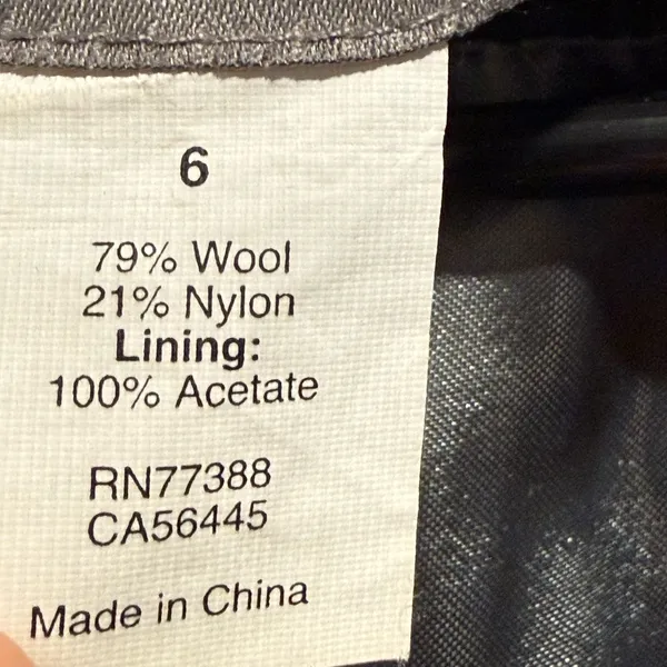 J. Crew Majesty Heather Charcoal‎ Wool Peacoat Size 6 - Image 8
