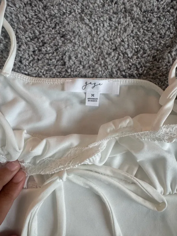 Gage white silk top  - Image 7