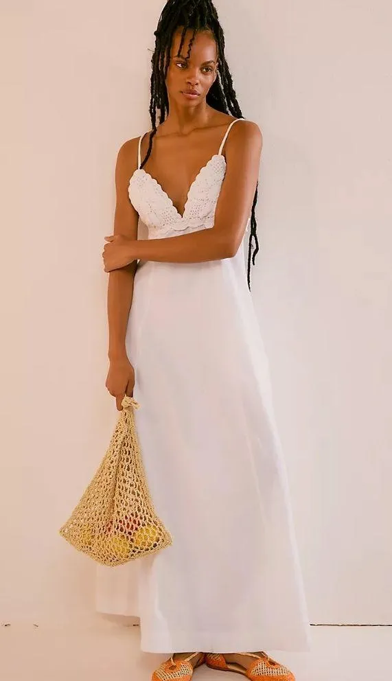 NWT Free People Lovey Maxi Color: Ivory Size S - Image 2