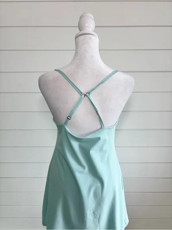 Abercrombie & Fitch Traveler Athletic Tennis Golf Mint Slip Mini Dress - Image 4