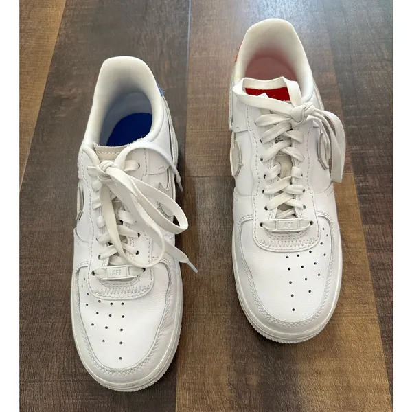 Nike Air Force 1 Low White Leather Sneakers Women’s Size 8 - Image 9
