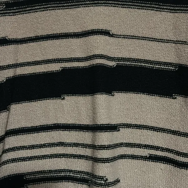 Simple by Suzanne Betro Women's Chunky Sweater‎ Oversized S/M Tan and Black - Image 2