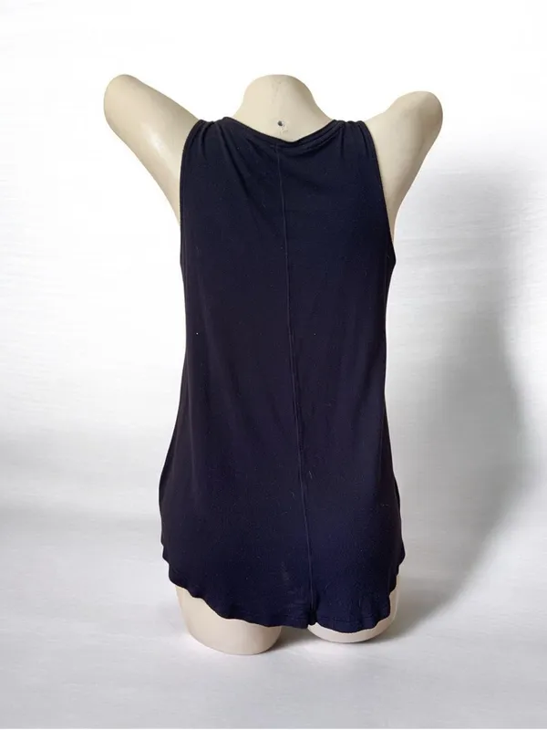 Women’s Black Sleeveless Tank Top - Classic Racerback - Image 2