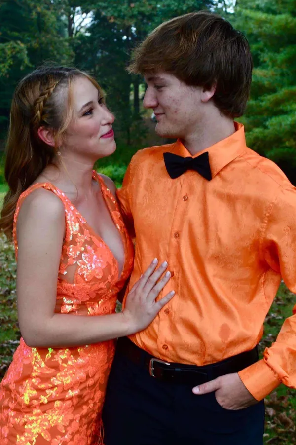 Homecoming Dress Orange Size 2 - Image 3