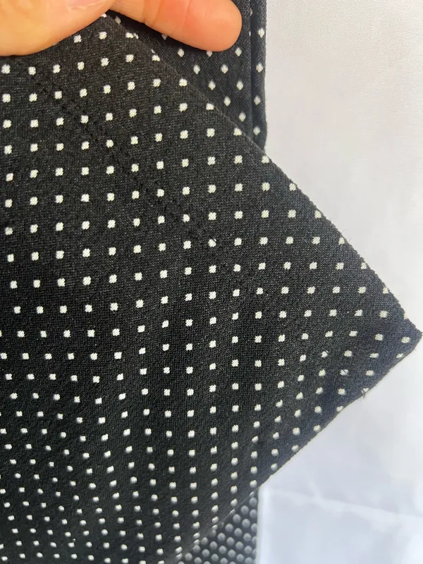 Max Studio Black Polka Dot Straight-Leg Pants - Image 4
