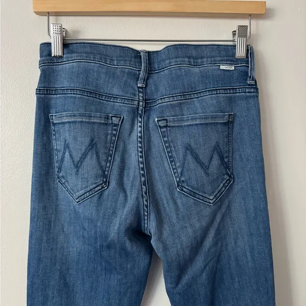 MOTHER Denim 25 The Weekender Fray Flare Jeans in On Ocean Boulevard - Image 7