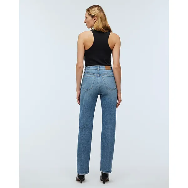 NEW Madewell The Petite 90s Straight Jean Rondell Wash Crease Relaxed US 23 P - Image 5