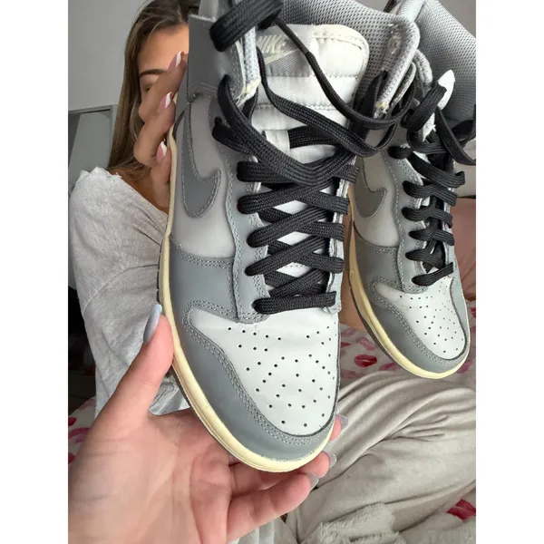 Nike Dunk High Aged Grey Grey Fog Sail Women's Sneakers Size 6 DD1869-001 - Image 7