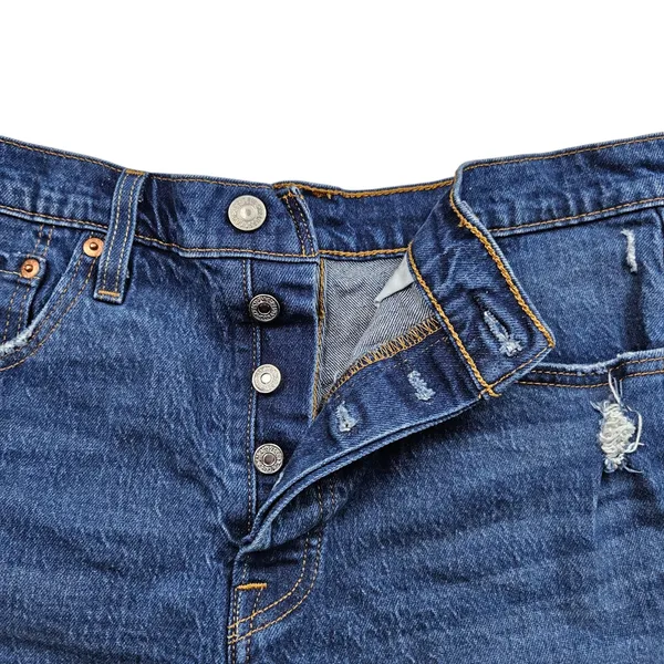 Levis 501 Original Jean Shorts Womens 29 High Rise Distressed Button Fly Denim - Image 9