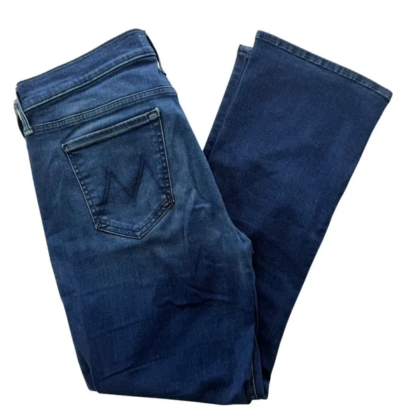 Mother Denim The Outsider Crop Fast Times Dark Blue Size 29 High Rise Bootcut - Image 2